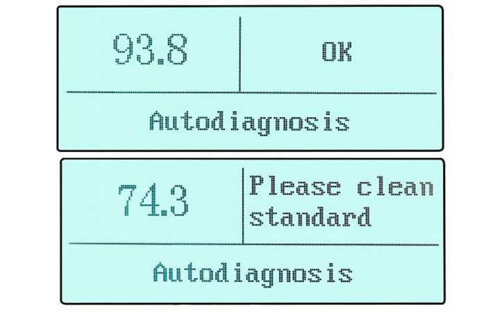 光澤度儀自校準界面